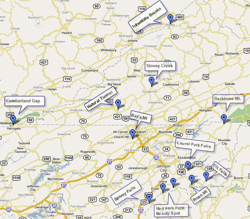 Tennessee and Virgina
